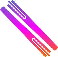 Chopsticks Vector Icon Design