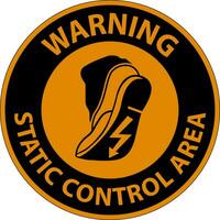 advertencia firmar estático controlar zona vector