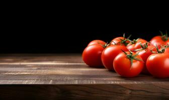 Fresco tomate foto antecedentes con Copiar espacio área. ai generativo