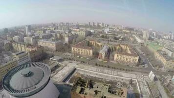 Aerial view of Volgograd city, Russia video