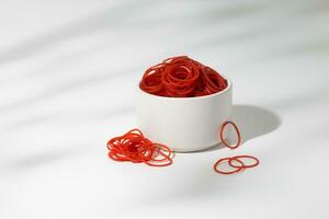 Red rubber band photo