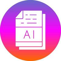 AI File Format Vector Icon Design