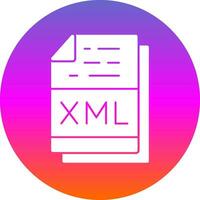 Xml File Format Vector Icon Design