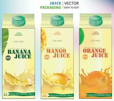 Juice Packaging, Juice pack, Mango juice, packaging label, Print label, Label for print, Vector Label. Mango