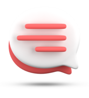 3d Rendern von Rede Blase Symbole, 3d Pastell- Plaudern Symbol Satz. einstellen von 3d sprechen Blase. chatten Kasten, Botschaft Kasten. Plaudern Symbol Satz. Ballon 3d Stil png