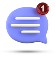 3d rendering of speech bubble icons, 3D pastel chat icon set. Set of 3d speak bubble. Chatting box, message box. Chat icon set. Balloon 3d style png