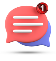 3d Rendern von Rede Blase Symbole, 3d Pastell- Plaudern Symbol Satz. einstellen von 3d sprechen Blase. chatten Kasten, Botschaft Kasten. Plaudern Symbol Satz. Ballon 3d Stil png