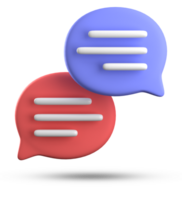 3d rendering of speech bubble icons, 3D pastel chat icon set. Set of 3d speak bubble. Chatting box, message box. Chat icon set. Balloon 3d style png