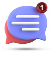 3d Rendern von Rede Blase Symbole, 3d Pastell- Plaudern Symbol Satz. einstellen von 3d sprechen Blase. chatten Kasten, Botschaft Kasten. Plaudern Symbol Satz. Ballon 3d Stil png