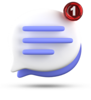 3d rendering of speech bubble icons, 3D pastel chat icon set. Set of 3d speak bubble. Chatting box, message box. Chat icon set. Balloon 3d style png