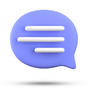 3d rendering of speech bubble icons, 3D pastel chat icon set. Set of 3d speak bubble. Chatting box, message box. Chat icon set. Balloon 3d style png