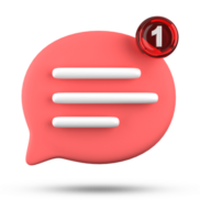 3d Rendern von Rede Blase Symbole, 3d Pastell- Plaudern Symbol Satz. einstellen von 3d sprechen Blase. chatten Kasten, Botschaft Kasten. Plaudern Symbol Satz. Ballon 3d Stil png