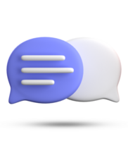 3d rendering of speech bubble icons, 3D pastel chat icon set. Set of 3d speak bubble. Chatting box, message box. Chat icon set. Balloon 3d style png