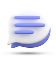 3d rendering of speech bubble icons, 3D pastel chat icon set. Set of 3d speak bubble. Chatting box, message box. Chat icon set. Balloon 3d style png