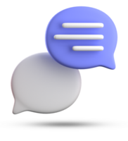 3d rendering of speech bubble icons, 3D pastel chat icon set. Set of 3d speak bubble. Chatting box, message box. Chat icon set. Balloon 3d style png