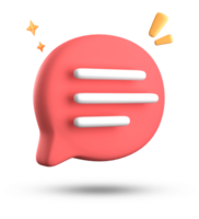 3d rendering of speech bubble icons, 3D pastel chat icon set. Set of 3d speak bubble. png