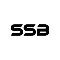 SSB Letter Logo Design, Inspiration for a Unique Identity. Modern Elegance and Creative Design. Watermark Your Success with the Striking this Logo. vector