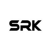 srk letra logo diseño, inspiración para un único identidad. moderno elegancia y creativo diseño. filigrana tu éxito con el sorprendentes esta logo. vector