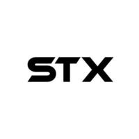 stx letra logo diseño, inspiración para un único identidad. moderno elegancia y creativo diseño. filigrana tu éxito con el sorprendentes esta logo. vector