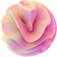 abstract roze parel y2k vorm png