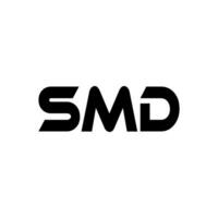 SMD Letter Logo Design, Inspiration for a Unique Identity. Modern Elegance and Creative Design. Watermark Your Success with the Striking this Logo. vector