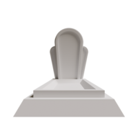 Halloween Grave With 3D Render Element png