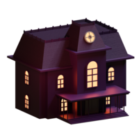 Spooky House 3D Render Element png