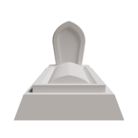 Halloween Grave With 3D Render Element png