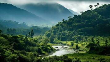 selva francés Guayana selva ai generado foto