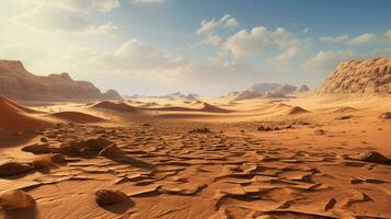 travel fossil dunes ancient ai generated photo