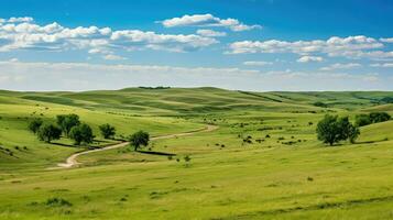 grass kansas flint hills ai generated photo