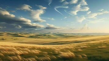 grain russian steppe winds ai generated photo