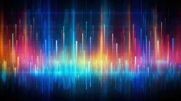 sound frequency pulse abstract ai generated photo