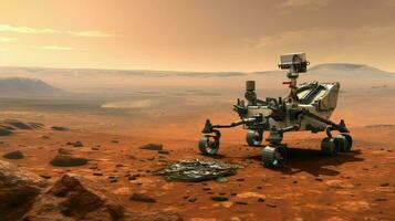 planet Mars Lander Rover ai generated photo