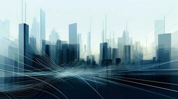 sketch wireframe architecture abstract ai generated photo
