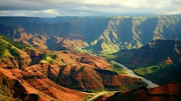 kauai waimea canyon often ai generated photo