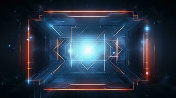 background abstract geometric framework ai generated photo