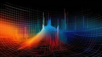 graph abstract xyz coordinates ai generated photo