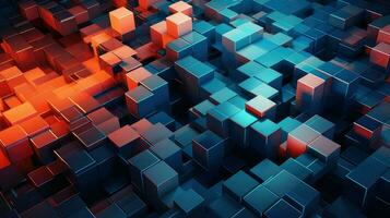 texture interlocking grids abstract ai generated photo