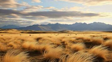 naturaleza chileno estepa árido ai generado foto