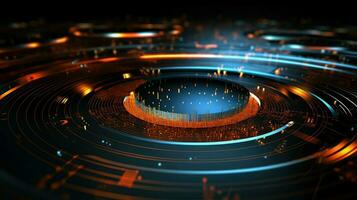 tech techno circuit vortex ai generated photo