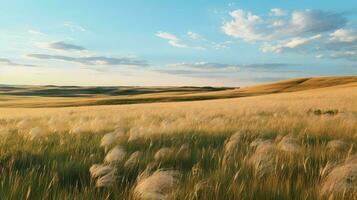 nature tallgrass prairie grasslands ai generated photo