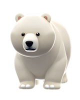 polar oso 3d ilustración png