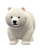 polär Björn 3d illustration png