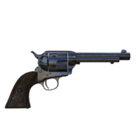 a revolver gun on a transparent background png