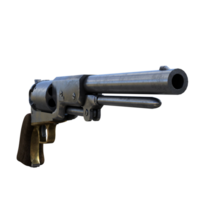 a revolver gun on a transparent background png