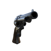 a revolver gun on a transparent background png