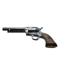 a revolver gun on a transparent background png