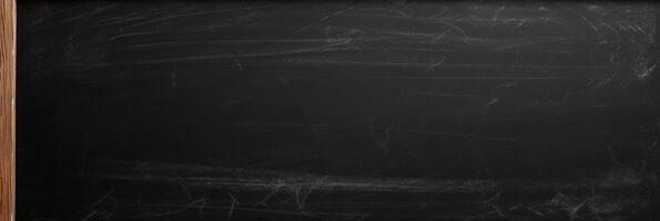 Explore the Beauty of Contrast - Chalk Stained Blackboard on Blackboard Background. Generative AI, photo