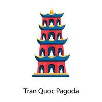 Tran Quoc Pagoda vector